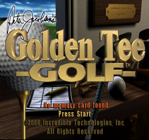 Golden Tee Golf screenshot 3 for Playstation